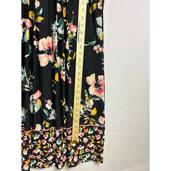 Woman's Perceptions New York Black Floral Shift Dress. - Size 12 Semi Formal - Picture 11 of 11